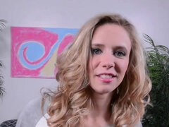 Rachel James shows her skinny body and pretty pussy