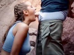 Molly Pills Gets Fucked Hard in Cave - Public Creampie Sex with Conor Pov