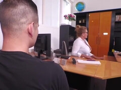 Arsch, Blondine, Süss, Doppelpenetration, Aufs gesicht abspritzen, Hd, Büro, Titten