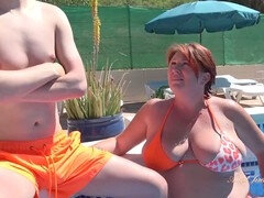 Amateur, Sucer une bite, Femme couguar, Mature, Mère que j'aimerais baiser, Chatte, Rousse roux