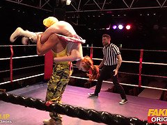 Blasen, Spassig, Hd, Nippel, Rotschopf, Schreiend, Jungendliche (18+), Ringkampf