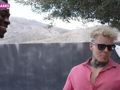 Afrikaans, Grote lul, Blond, Pijpbeurt, Schattig, Interraciaal, Kut duiken, Tieten likken