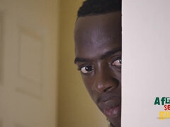 Africain, Amateur, Noire, Tir de sperme, Noir ébène, Hard, Maman, Nénés