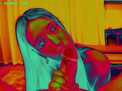 Trip into wild psychedelic passion with a daring backdoor guest