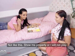 Big ass and big boobs BBW Sofia Lee romantic fingering orgasm with BFF - lesbian teens