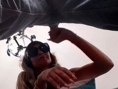 Milf cum mouth, wife swallows cum, deepthroat swallow