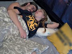 I agree to share a bed with my stepfather, and he fucks me in the ass under the covers