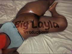Big Booty Ebony BBW Layla Takes Huge Cock Doggystyle - Creamy Pussy & Ass Worship