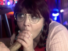 Sperma im mund, Papi, Brille, Höschen, Zopf, Schlucken, Taboo, Jungendliche (18+)