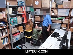 Watch Jade Amber get punished by a huge cock while stealing in Lifter4K