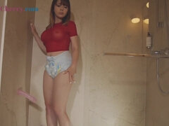 18 jaar, Brits, Luier, Masturbatie, Kut duiken, Alleen, Tieten likken, Speelgoed