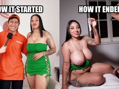 Enthousiasteling, Achter de coulissen, Grote mammen, Pijpbeurt, Bruinharig, Hd, Latijnse vrouw, Natuurlijk