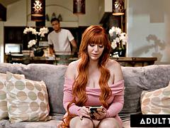 美女, デカパイ, Hd, 異人種間, 淫乱熟女, 現実, 赤毛, 義母