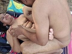 Tante, Ferme, Indienne, Nue  à poil, De plein air, Pute