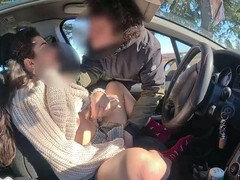 18, 車, 浮気者, 露出狂, イタリア人, オナニー, アウトドア, 公共