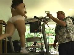 Азиатки, Брюнетки, Ноги, Фетиш, Спортзал, Японки