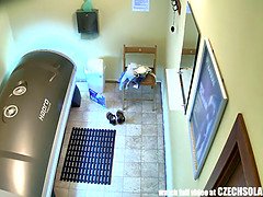 Enthousiasteling, Tsjechisch, Hd, Zonnebank, Spion, Bekijker, Webcamera