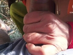 Cul, Cul à la bouche, Belle grosse femme bgf, Sucer une bite, Ferme, Seins naturels, Mamelons, De plein air