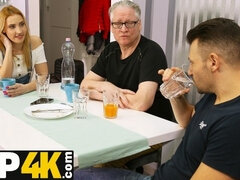 18 ans, Blonde, Attrapée, Hd, Léchez, Chatte, Rasée, Adolescente