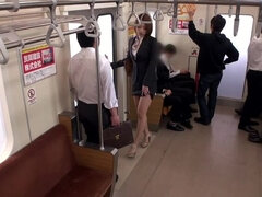 Ogura Momo enjoys a sensual sex in the train