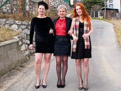 素人, デカ尻, フェラチオ, フェティッシュ, のぞき穴, 熟年, 淫乱熟女, 三人