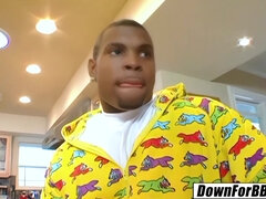 Zwart, Blond, Rondborstig, Hardcore, Reusachtig, Interraciaal, Monster, Verassing