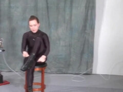 緊縛, 茶髪の, 開帳, Hd, 淫乱熟女, 乳首, 一人, おもちゃ