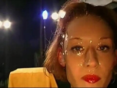 Sucer une bite, Tir de sperme, Queue, Faciale, Allemand, Hard, Rousse roux, Rétro ancien