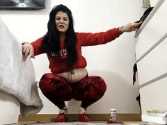 Fart, stretch pants, face farting