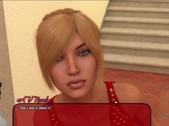 Busty blonde shows her skills in PC gameplay from behind