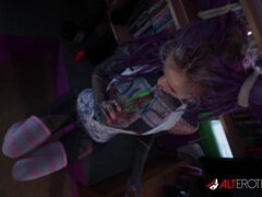 Ultimate Goth Tattoed Petite POINT OF VIEW - Point of view