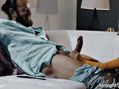 緊縛, デカチン, デカパイ, 浮気者, フェラする, 三人, オッパイの