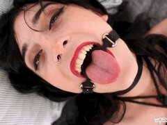 Anal, Bondage, Bâillonner, Hd, Masturbation, Suçant, Attachée, Nénés