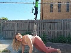 Enthousiasteling, Bondage discipline sadomasochisme, Blond, Gebondenheid, Fetisj, Hd, Moeder die ik wil neuken, Spier