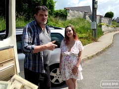 Grossier, Famille, Hard, Argent, Pov, Rousse roux, Rasée, Jupe