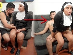 In den arsch, Tante, Grosser arsch, Besamung, Fingern, Selbstgemacht, Nonne, Zierlich