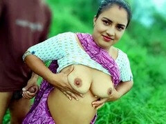 Asiático, Verga grande, Pareja, Corridas, Indio, Al aire libre, Coño