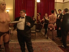 Grote mammen, Blond, Gebondenheid, Tepels, Ruw, Billekoek, Tatoeage, Trio