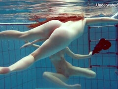 Underwater Show featuring madam's swimming pool sex