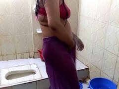 18, 素人, 舞台裏, カップル, 浮気する, インド人, オマンコ, トイレ