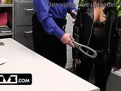 Cougar xwife karen is a seasoned criminal but she will not evade jizztice today - shoplyfter