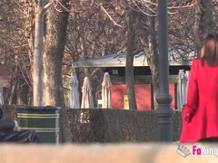 素人, フェラチオ, フルムービー, 眼鏡, アウトドア, 公共, 現実, 赤毛