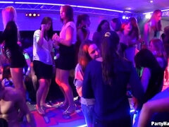 Enthousiasteling, Sperma shot, Dansen, Zoenen, Likken, Feest, Zuigen, Onder de rok