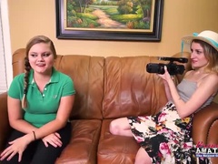 Entrevista, Rubia, Mamada, Polla, Hd, Estriptis, Chupando, Tatuaje