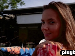 Блондинки, Милф, На природе, Русские, Соло, Сиськи