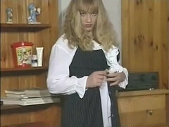 Gros seins, Blonde, Gode, Européenne, Poilue, Adolescente, Jouets, Rétro ancien