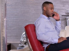 Grote mammen, Blond, Interraciaal, Tieten likken