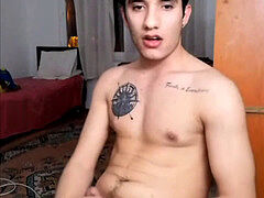 23 Yo Turkish Dancer Boy Aras Cumming on Cam and playing With flaccid pipe