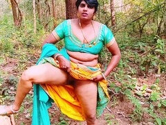 Desi bhabi gets wild with her husband in the forest