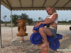 Busty Teen Malina May Naked On Playground